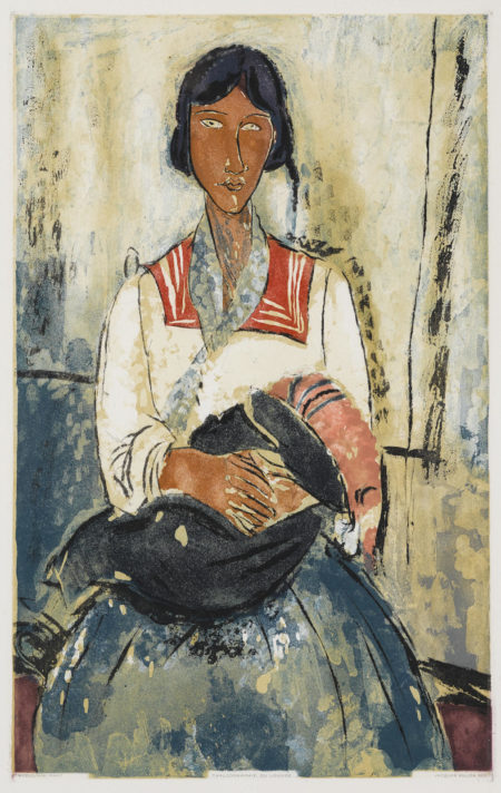 After Amedeo Modigliani - Litaliennelitalienne (G & P. E650)-1927 After Amedeo Modigliani - Litaliennelitalienne (G & P. E650)-1927
