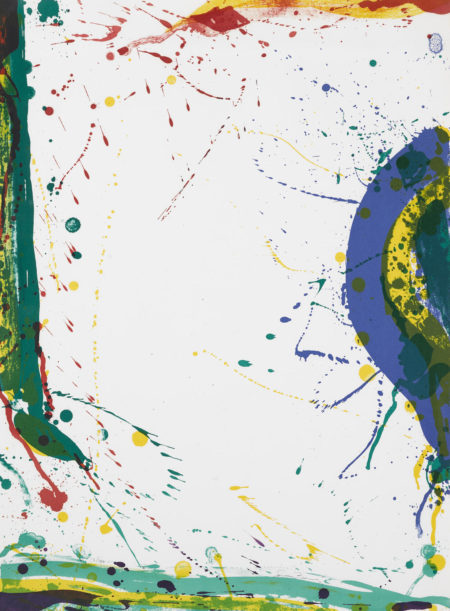 Sam Francis - Untitled, From Michel Waldberg: Poemes Dans Le Ciel (L. L271; Sf-315)-1986 Sam Francis - Untitled, From Michel Waldberg: Poemes Dans Le Ciel (L. L271; Sf-315)-1986