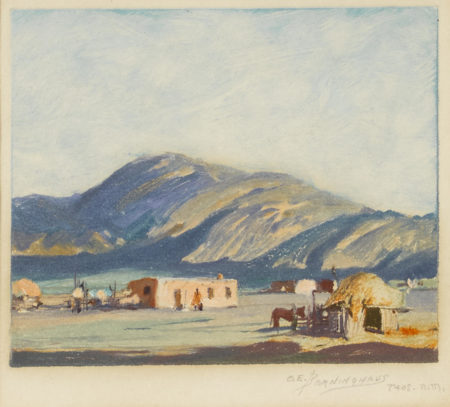 Oscar Edmund Berninghaus - Taos, New Mexico- Oscar Edmund Berninghaus - Taos, New Mexico-
