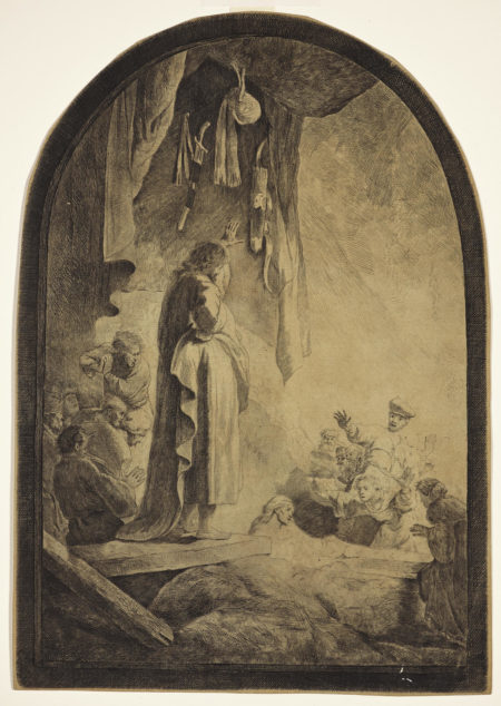 The Raising Of Lazarus: The Larger Plate (B., Holl. 73; H. 96; New Holl. 113)-1632 The Raising Of Lazarus: The Larger Plate (B., Holl. 73; H. 96; New Holl. 113)-1632