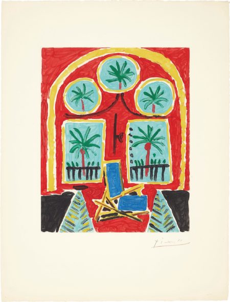 After Pablo Picasso - La Californie (Interieur Rouge) (La Californie - Red Interior)-1960 After Pablo Picasso - La Californie (Interieur Rouge) (La Californie - Red Interior)-1960