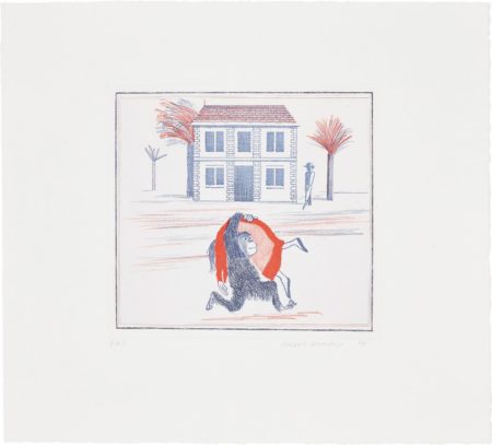 Geography Book (Felicites Only View From Abroad): Illustration For 'A Simple Heart' Of Gustave Flaubert-1974 Geography Book (Felicites Only View From Abroad): Illustration For 'A Simple Heart' Of Gustave Flaubert-1974