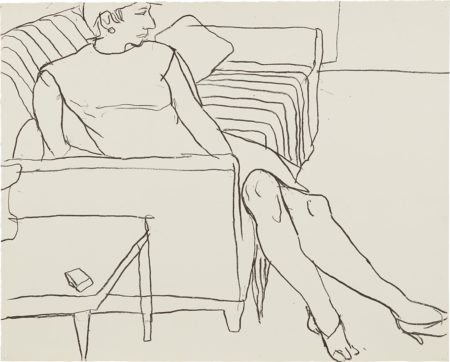 Woman Seated On Sofa-1965 Woman Seated On Sofa-1965
