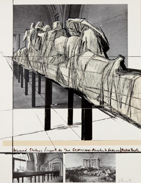 Christo And Jeanne-Claude - Wrapped Statues, Project For Die Glyptothek, Munchen-1988 Christo And Jeanne-Claude - Wrapped Statues, Project For Die Glyptothek, Munchen-1988