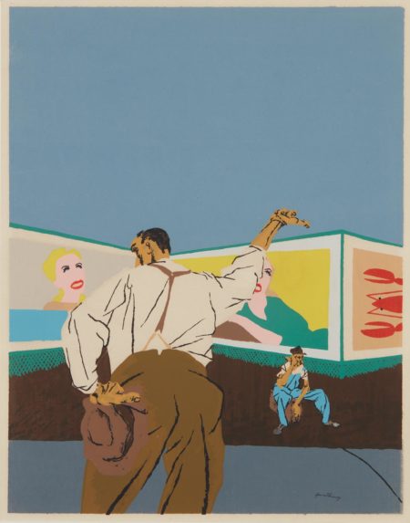 Robert Gwathmey - The Hitchhiker-1937 Robert Gwathmey - The Hitchhiker-1937