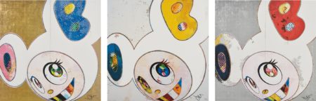 And Then X 6 (White: The Superflat Method. Blue And Yellow Ears); Dob In Pure White Robe (Navy & Vermillion); And Dob In Pure White Robe (Pink & Blue)-2013 And Then X 6 (White: The Superflat Method. Blue And Yellow Ears); Dob In Pure White Robe (Navy & Vermillion); And Dob In Pure White Robe (Pink & Blue)-2013