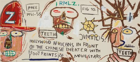 After Jean-Michel Basquiat - Hollywood Africans In Front Of The Chinese Theater With Footprints Of Movie Stars-2015 After Jean-Michel Basquiat - Hollywood Africans In Front Of The Chinese Theater With Footprints Of Movie Stars-2015