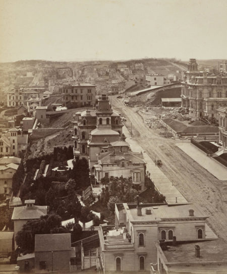 Panorama Of San Francisco From California St. Hill-1877 Panorama Of San Francisco From California St. Hill-1877