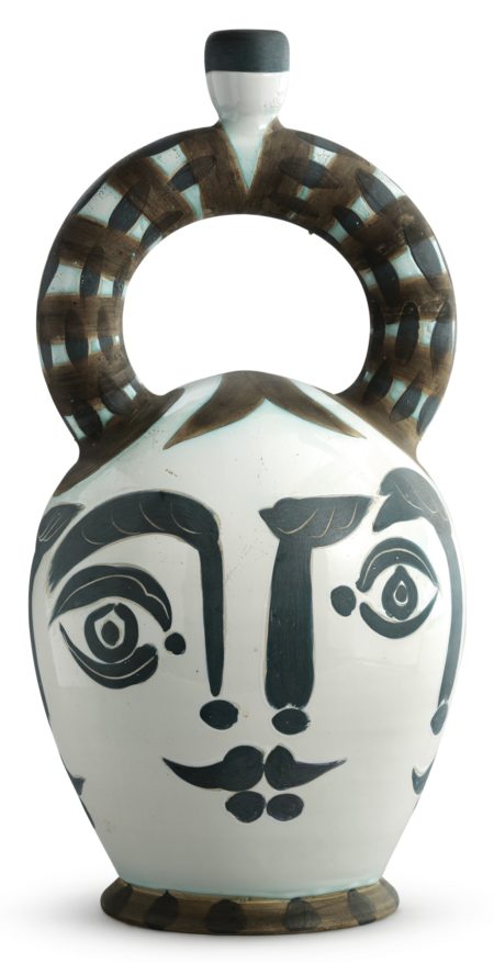 Vase Azteque Aux Quatre Visages (A.R. 401)-1957 Vase Azteque Aux Quatre Visages (A.R. 401)-1957