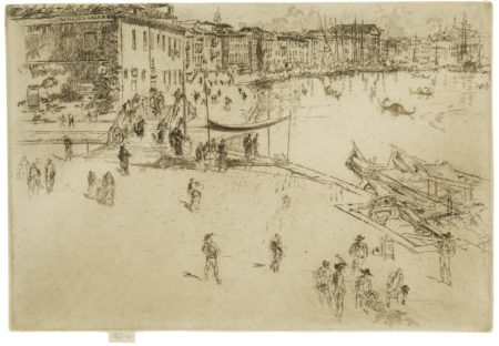 James Mcneill Whistler - The Riva, No. 2 (K. 206; G. 230)-1880 James Mcneill Whistler - The Riva, No. 2 (K. 206; G. 230)-1880