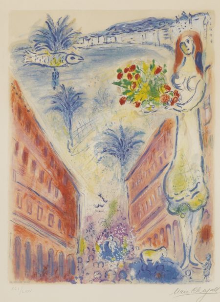 Charles Sorlier After Marc Chagall - Avenue De La Victoire A Nice (M. Cs 31)-1967 Charles Sorlier After Marc Chagall - Avenue De La Victoire A Nice (M. Cs 31)-1967