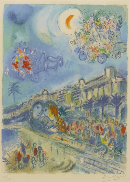 Charles Sorlier After Marc Chagall - Bataille De Fleurs (M. Cs 33)-1967 Charles Sorlier After Marc Chagall - Bataille De Fleurs (M. Cs 33)-1967