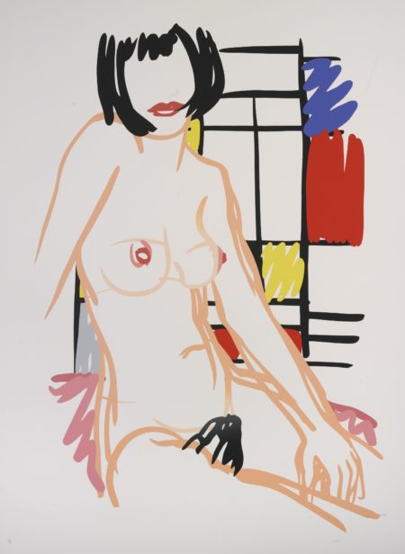 Monica Sitting With Mondrian-1989 Monica Sitting With Mondrian-1989