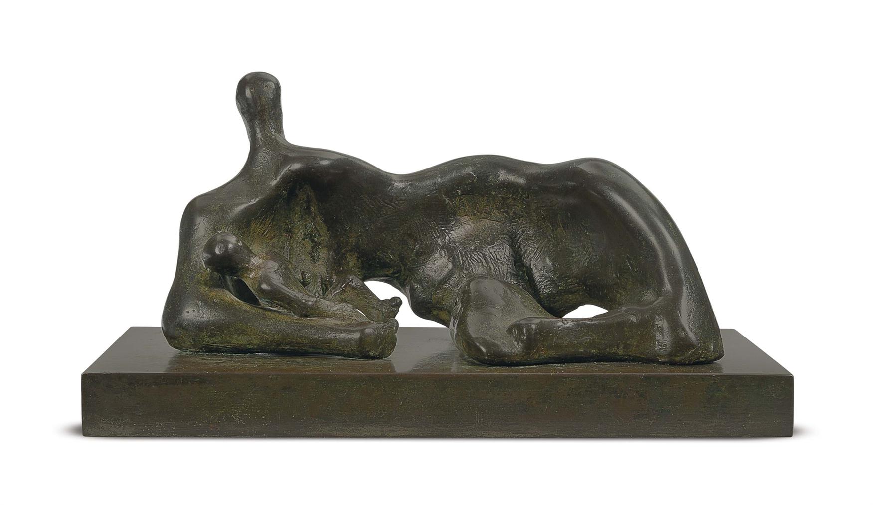 Maquette For Draped Reclining Mother And Baby-1982 Maquette For Draped Reclining Mother And Baby-1982
