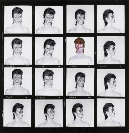 David Bowie, Aladdin Sane, Contact Sheet, 1973-1973 David Bowie, Aladdin Sane, Contact Sheet, 1973-1973