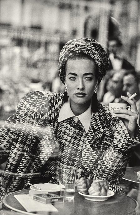 Tatjana Patitz, Vogue France, Cafe De Flore, Paris, 1985-1985 Tatjana Patitz, Vogue France, Cafe De Flore, Paris, 1985-1985