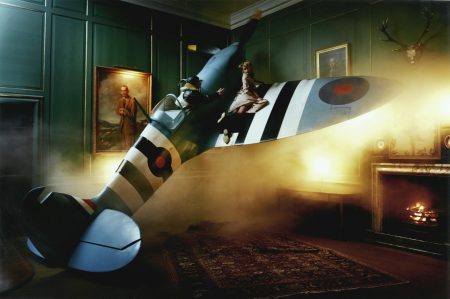 Jonas Kesseler And Lily Donaldson In Blue Spitfire, Glemham Hall, Suffolk, 2009-2009 Jonas Kesseler And Lily Donaldson In Blue Spitfire, Glemham Hall, Suffolk, 2009-2009