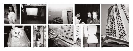 Nine Works: (I) Young Woman; (II) Chair And Bag; (III) TeleVIsion; (IV) Fred Hughes; (V) Hong Kong Harbour; (VI) Street And Building; (VII) Unidentified Woman And Waiter; (VIII) Chair; (IX) Hong Kong Building-1982 Nine Works: (I) Young Woman; (II) Chair And Bag; (III) TeleVIsion; (IV) Fred Hughes; (V) Hong Kong Harbour; (VI) Street And Building; (VII) Unidentified Woman And Waiter; (VIII) Chair; (IX) Hong Kong Building-1982