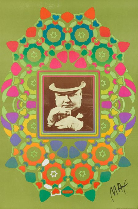 Four Psychedelic Posters (Donovan, 1967; W.C. Fields, 1967; Man Must Moon, 1969, from Apollo; Moon Tripping, 1969, from Apollo)-1969 Four Psychedelic Posters (Donovan, 1967; W.C. Fields, 1967; Man Must Moon, 1969, from Apollo; Moon Tripping, 1969, from Apollo)-1969