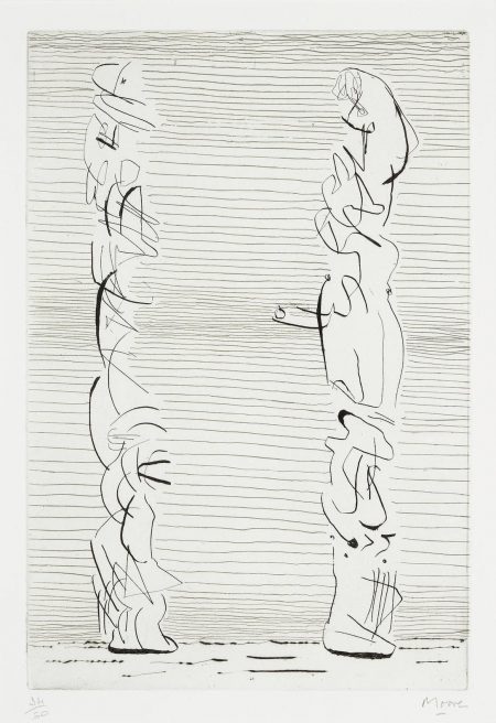 Two Tall Figures (Man And Woman) (C.179)-1970 Two Tall Figures (Man And Woman) (C.179)-1970