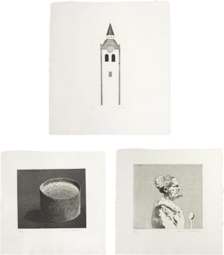 The Church Tower And The Clock, The Pot Boiling; And The Cook; Plates 10, 8 And 7 From Illustrations For Six Fairy Tales From The Brothers Grimm-1969 The Church Tower And The Clock, The Pot Boiling; And The Cook; Plates 10, 8 And 7 From Illustrations For Six Fairy Tales From The Brothers Grimm-1969