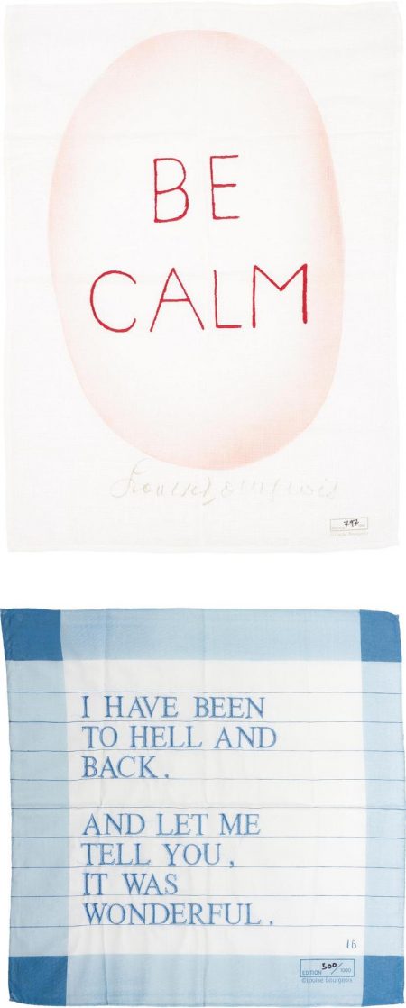 After Louise Bourgeois - Be Calm; And Untitled (I Have Been To Hell And Back)-2007 After Louise Bourgeois - Be Calm; And Untitled (I Have Been To Hell And Back)-2007