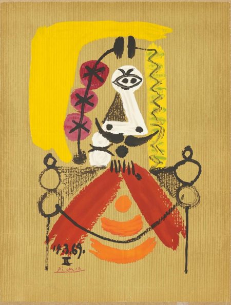 After Pablo Picasso - Portrait Imaginaire (Imaginary Portrait): One Plate-1969 After Pablo Picasso - Portrait Imaginaire (Imaginary Portrait): One Plate-1969