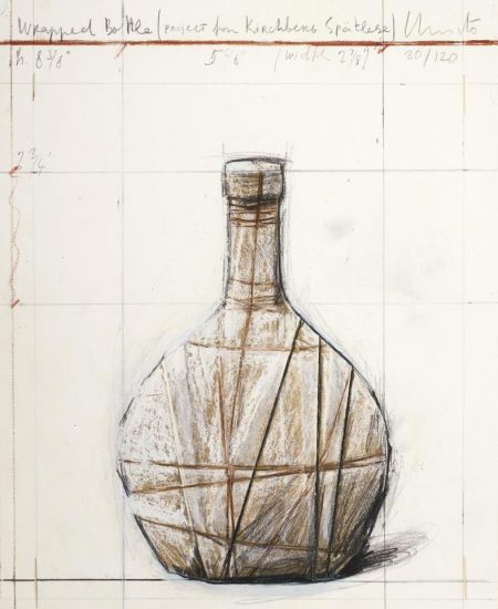 Christo And Jeanne-Claude - Wrapped Bottle, Project For Kirchberg Spatlese-2007 Christo And Jeanne-Claude - Wrapped Bottle, Project For Kirchberg Spatlese-2007