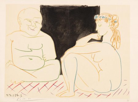 After Pablo Picasso - One Plate, From Verve Nos.29-30-1954 After Pablo Picasso - One Plate, From Verve Nos.29-30-1954