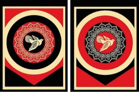 Peace Dove (black & red)-2011 Peace Dove (black & red)-2011