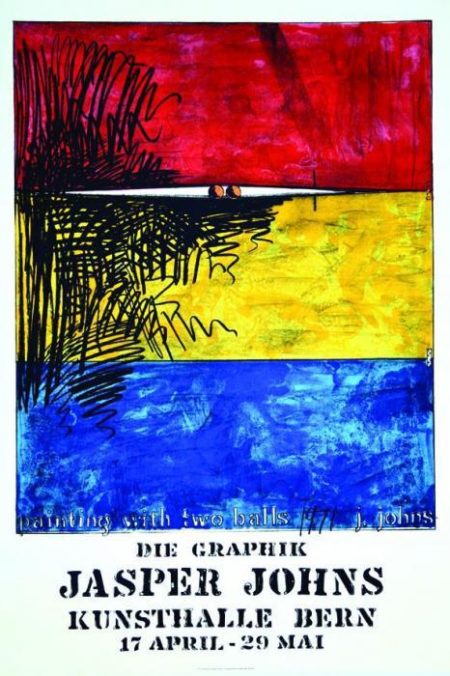 Jasper Johns - Kunsthalle Bern, (Painting with two balls)-1971 Jasper Johns - Kunsthalle Bern, (Painting with two balls)-1971
