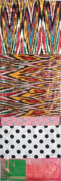 Robert Rauschenberg - Samarkand Stitches # VI (From Samarkand Stitches)-1988 Robert Rauschenberg - Samarkand Stitches # VI (From Samarkand Stitches)-1988