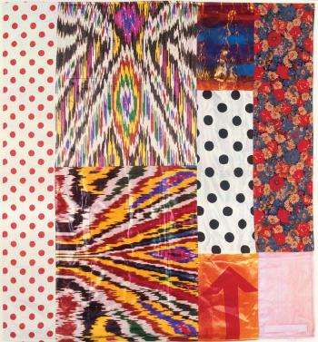 Robert Rauschenberg - Samarkand Stitches # II (From Samarkand Stitches)-1988 Robert Rauschenberg - Samarkand Stitches # II (From Samarkand Stitches)-1988