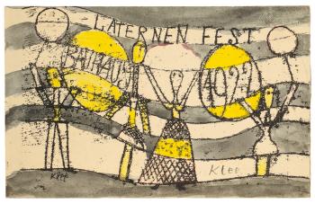 Laternenfest Bauhaus (Postkarte)-1922 Laternenfest Bauhaus (Postkarte)-1922