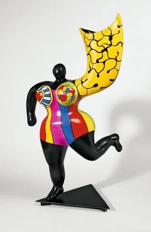 L'Ange Luminaire, (L'Ange Vase), (Angel Vase-Black), (Nana) (Schwarzer Nana-Engel)-1995 L'Ange Luminaire, (L'Ange Vase), (Angel Vase-Black), (Nana) (Schwarzer Nana-Engel)-1995
