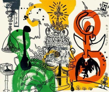 Keith Haring - The King-1989 Keith Haring - The King-1989