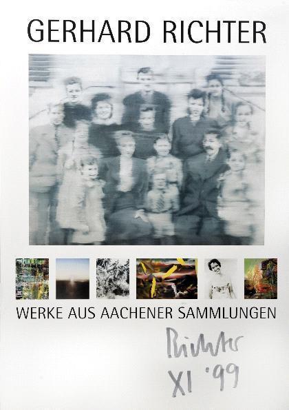Ausstellungsplakat 'Gerhard Richter, Werke aus Aachener Sammlungen'-1999 Ausstellungsplakat 'Gerhard Richter, Werke aus Aachener Sammlungen'-1999