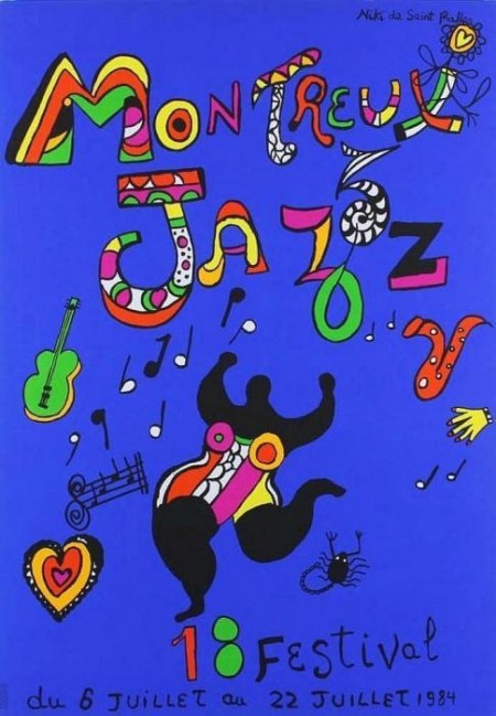 Plakat Montreuil Jazz Festival, (18e Festival de Jazz a Montreux (Affiche))-1984 Plakat Montreuil Jazz Festival, (18e Festival de Jazz a Montreux (Affiche))-1984
