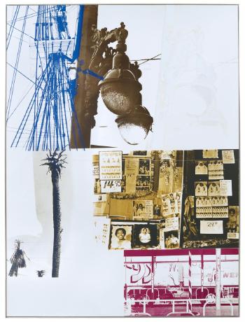 Robert Rauschenberg - Narcissus/ROCI USA (Wax Fire Works)-1990 Robert Rauschenberg - Narcissus/ROCI USA (Wax Fire Works)-1990