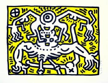Keith Haring - Untitled (C.R. Littmann, p. 62.)-1986 Keith Haring - Untitled (C.R. Littmann, p. 62.)-1986