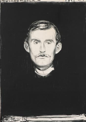 Selvportrett / Self-Portrait / Selbstbildnis / Selbstportrat (Woll 37; Schiefler 31)-1895 Selvportrett / Self-Portrait / Selbstbildnis / Selbstportrat (Woll 37; Schiefler 31)-1895