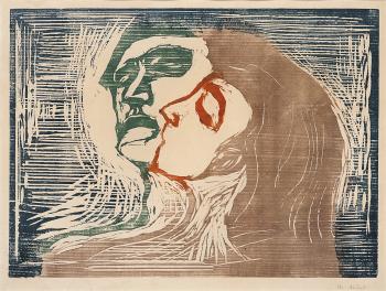 Hode ved hode / Head by head / Kopf bei Kopf / Mann und Weib sich kussend-1905 Hode ved hode / Head by head / Kopf bei Kopf / Mann und Weib sich kussend-1905