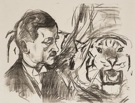 Tigertemmeren Sawade / The Tiger Tamer Sawade (Woll no. 597)-1916 Tigertemmeren Sawade / The Tiger Tamer Sawade (Woll no. 597)-1916