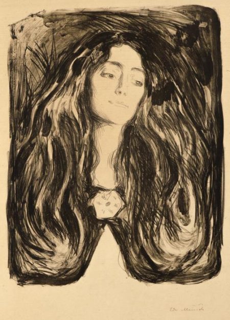 Brosjen, Eva Mudocci / The Brooch, Eva Mudocci / Madonna, die Brosche, Eva Mudocci (S. 212; W. 244)-1903 Brosjen, Eva Mudocci / The Brooch, Eva Mudocci / Madonna, die Brosche, Eva Mudocci (S. 212; W. 244)-1903