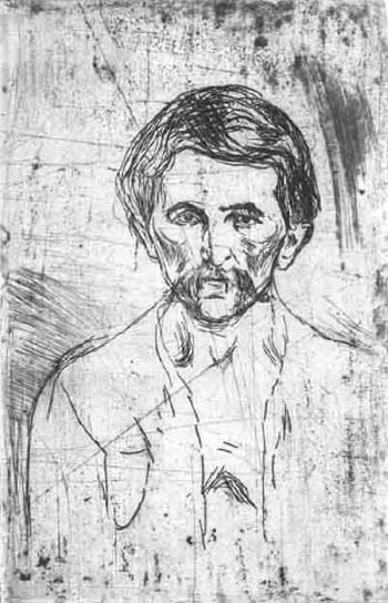 Arbeider med Bart / Worker With Moustache (Schiefler 201; Woll 233)-1903 Arbeider med Bart / Worker With Moustache (Schiefler 201; Woll 233)-1903