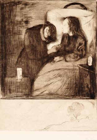 Das kranke Kind I / Das kranke Madchen / The Sick Child / The Sick Woman / Det syke barn (Schiefler 7; Woll 7)-1894 Das kranke Kind I / Das kranke Madchen / The Sick Child / The Sick Woman / Det syke barn (Schiefler 7; Woll 7)-1894