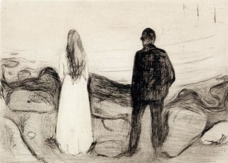 The Two Human Beings / The Lonely Ones / Zwei Menschen, Die Einsamen / De ensomme / The Lonely Couple / To mennesker (Sch. 20; W. 13)-1894 The Two Human Beings / The Lonely Ones / Zwei Menschen, Die Einsamen / De ensomme / The Lonely Couple / To mennesker (Sch. 20; W. 13)-1894