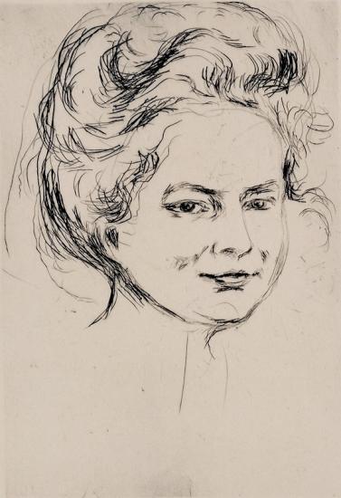 Kvinneportrett, Froken Harder / Portrait of Lady, Miss Harder / Portrait of Miss Harder / Woman's Portrait, Miss Harder (W. 299)-1908 Kvinneportrett, Froken Harder / Portrait of Lady, Miss Harder / Portrait of Miss Harder / Woman's Portrait, Miss Harder (W. 299)-1908