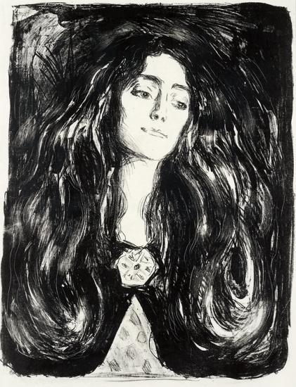 Brosjen, Eva Mudocci / The Brooch, Eva Mudocci / Madonna, die Brosche, Eva Mudocci (S. 212; W. 244)-1903 Brosjen, Eva Mudocci / The Brooch, Eva Mudocci / Madonna, die Brosche, Eva Mudocci (S. 212; W. 244)-1903