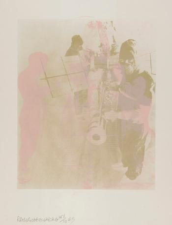 Robert Rauschenberg - Shell (From Stoned Moon Series)-1969 Robert Rauschenberg - Shell (From Stoned Moon Series)-1969